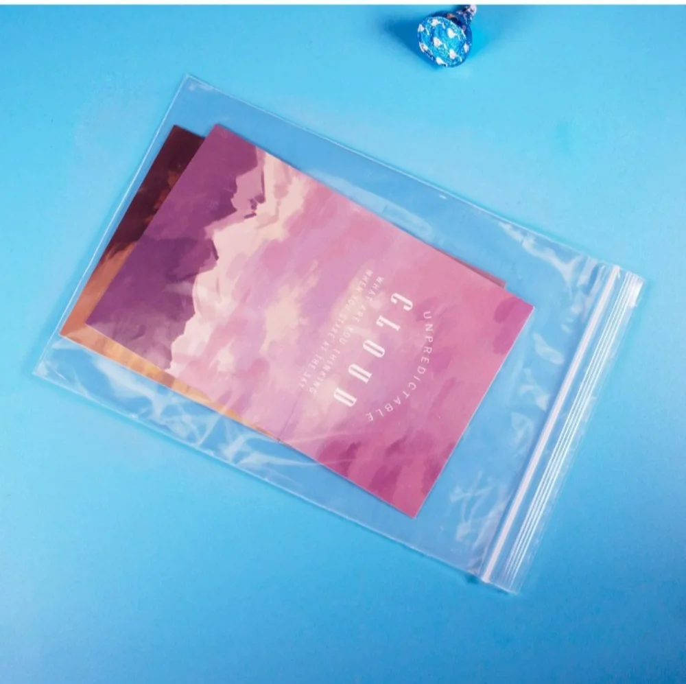 Zip-top Seal Resealable 8x10 bags
